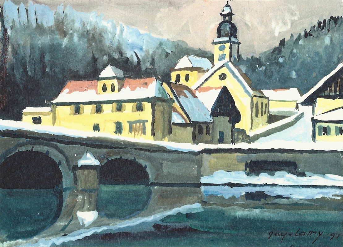 Reste de neige à Buix