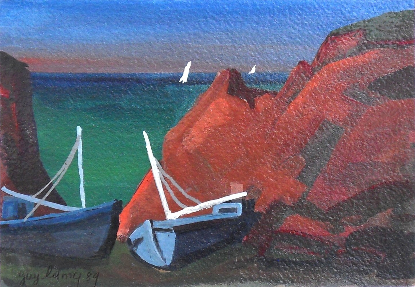 Les falaises rouges